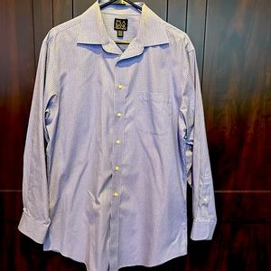 Jos. A. Banks dress shirt, blue plaid.